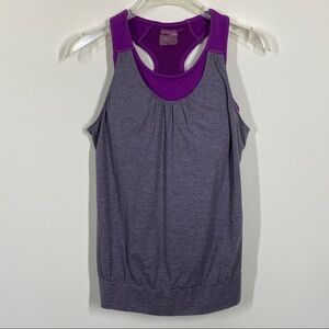 Athleta Sport Top Gray Purple Size S